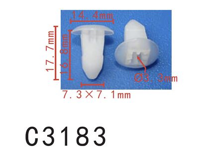 20pcs Fit VW AUDI TT Quattro Exterior-Rocker moulding Nut N10318001