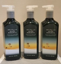 Lot of 3 NEW Bath Body Works ISLAND MARGARITA Gentle GEL Hand Soap 8oz