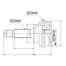 GELENKSATZ ÄUSSER FÜR MAZDA DEMIO 1998- +ABS=44T NEU