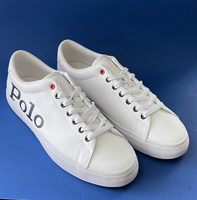 スニーカー Polo Ralph Lauren Longwood Logo Leather Sneaker NEW Polo Ralph Lauren Men's Longwood Leather Polo Logo