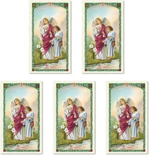 H HOLLY LINES Archangel Raphael Prayer Cards Laminated - Set of 5