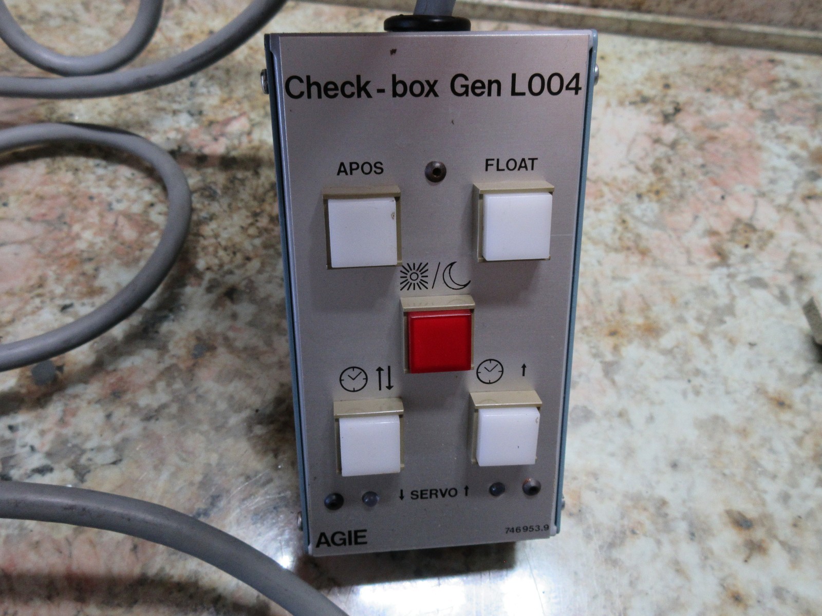 AGIE EDM CHECK BOX GEN L004 746953.9 CNC HAND HELD JOG REMOTE PENDANT