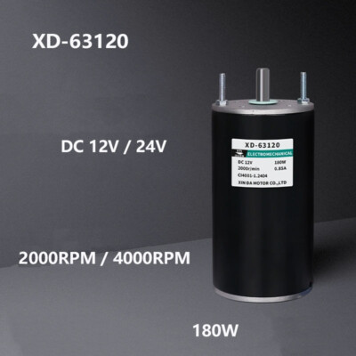 1x 12V 24V Permanentmagnet DC High Speed Motor 180W Drehzahlregelung Mikromotor