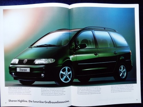 VW Sharan Prospekt, 9.1997 mit Beilage ! Highline, Comfortline, Trendline, Basis - Picture 10 of 12
