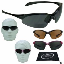 BIFOCAL Sport Sunglasses Sun Reader Pink Black Grey Brown HD Lens Golf Cycling
