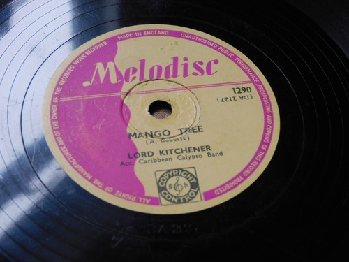 Lord Kitchener Wife And Mother Mango Tree 78 RPM MELODISC 1954 Calypso Mento - Picture 13 of 13