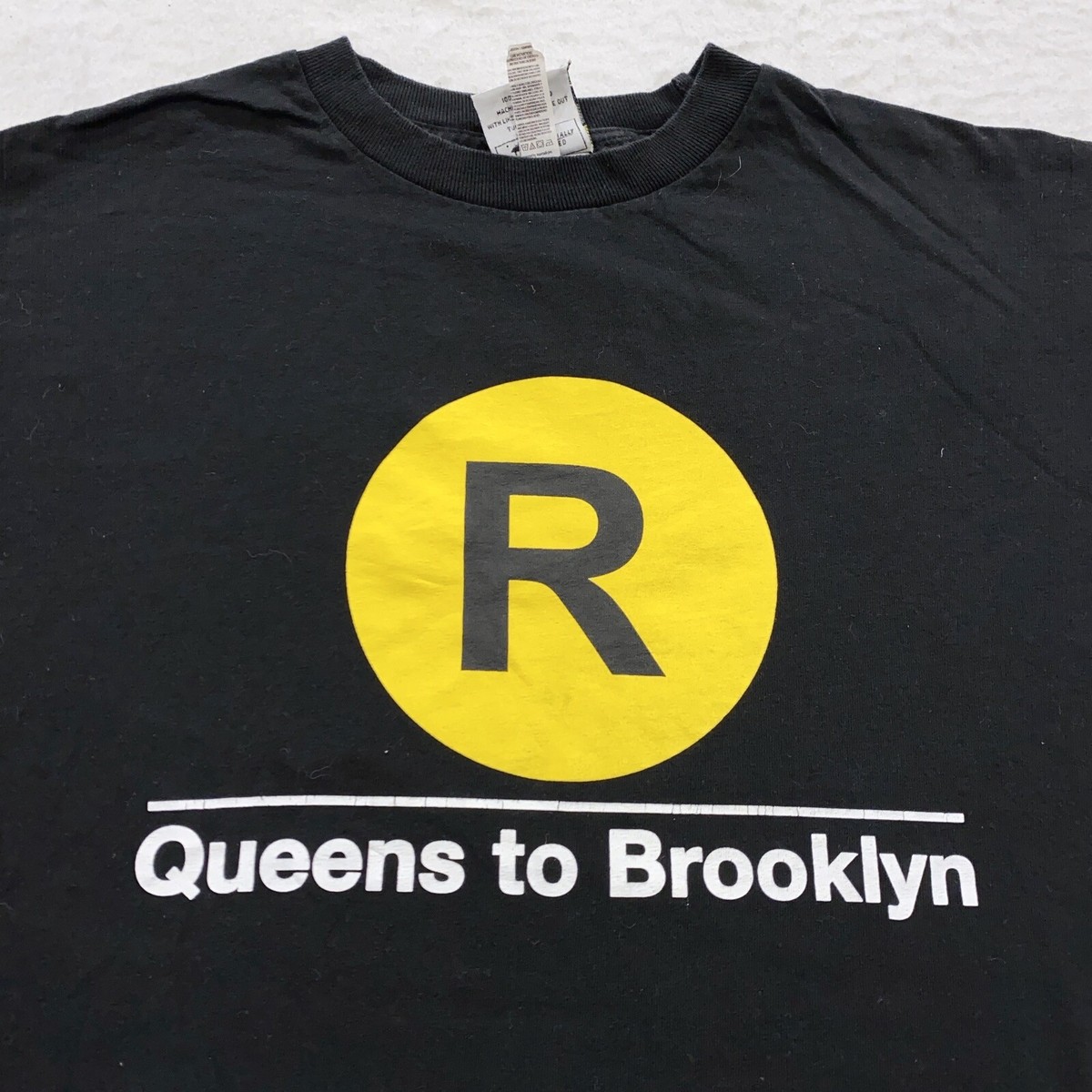 vintage 90s R TRAIN QUEENS TO BROOKLYN NYC SUBWAY LINE T