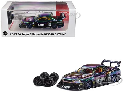 #ad NISSAN SKYLINE LB ER34 SUPER SILHOUETTE CHAMELEON 1 64 CM MODEL CM64 ER34 12 $34.99