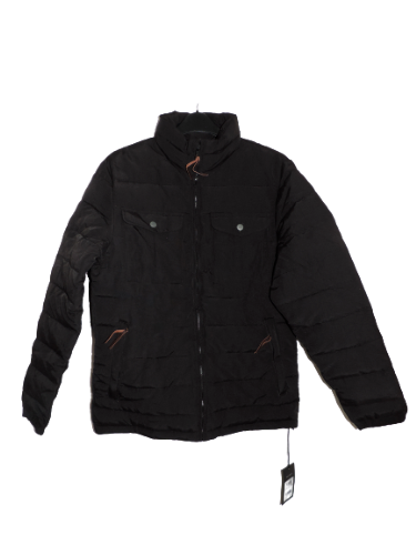 Next Mens Puffer Jacket Black Size 