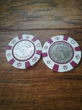 Casino Chip 2 verschiedene $ 1,00 Slots &Fun, Las Vegas