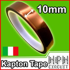 Nastro KAPTON Adesivo ALTA TEMPERATURA 1cm 10mm 30Mt High Temperature Tape