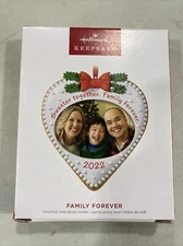 2022 Hallmark Family Forever Photo Holder Keepsake Christmas Tree Ornament NEW