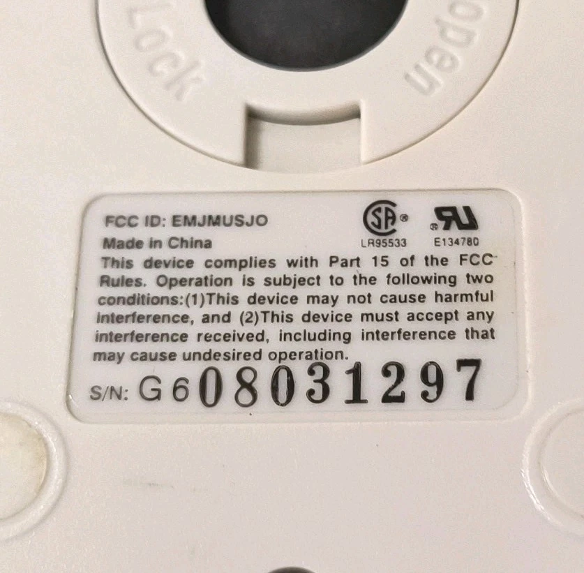 RARE VINTAGE ACER ASPIRE OFF WHITE 2 BUTTON PS2 MECHANICAL MOUSE RM00-MXB34 - Image 3 of 3