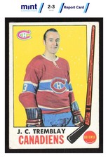 1969 TOPPS J.C. TREMBLAY 5 VG MCG 3 HOCKEY MONTREAL CANADIENS