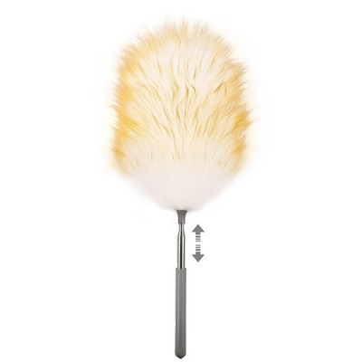 Mini Feathers Duster,Telescoping Lambswool Dusters with Stainless Steel Exten...