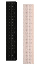 Corset Extender 18 Hooks Pack of 2 Black Light Beige
