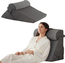 3Pcs Orthopedic Bed Wedge Pillow Set, Foam Wedge Pillow Post Surgery for Back, L