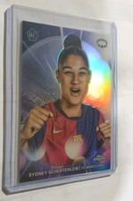 2024-25 Topps Chrome UEFA Women Sydney Schertenleib VIBE RC Refractor Barcelona