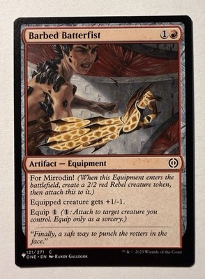 MTG Magic the Gathering Barbed Batterfist (ONE-121/3167) The List NM
