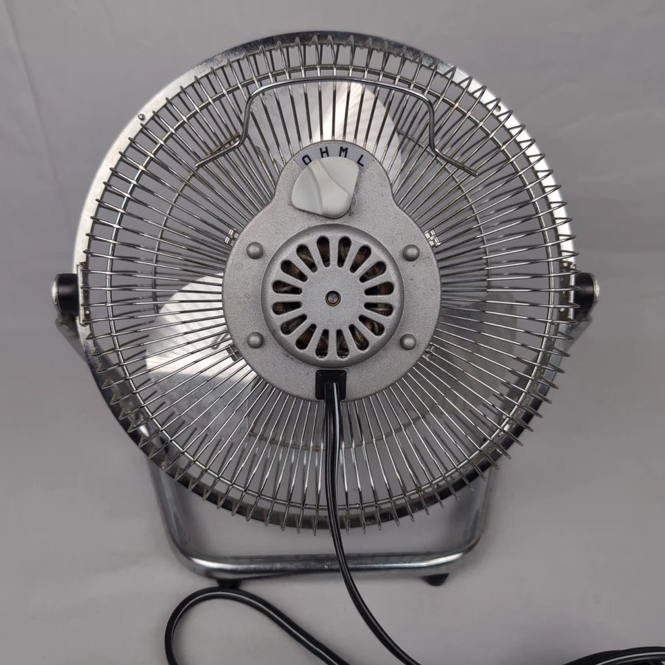 Ventilador elétrico Lakewood HV-12 12" 3 velocidades cromado metal ótimo estado TESTADO - Imagem 2 de 4