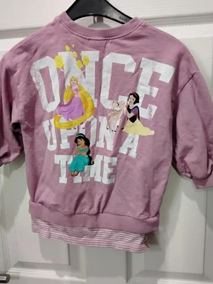 Next Girls Princess Sweatshirt Aged 2-3yrs Lavender Colour - Image 1 of 2