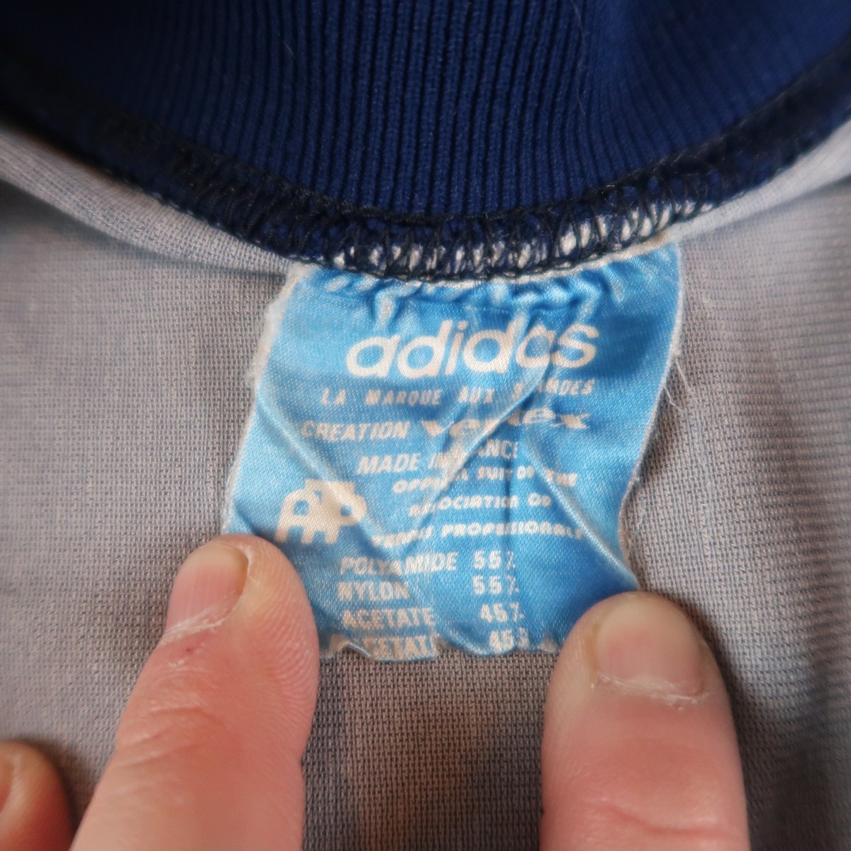 Vintage 70s Adidas Ventex Track Sweatshirt Jacket Made In France
