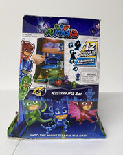 PJ Masks Mystery HQ Playset 12pc Set w/ 7 Figures  5 Stickers Catboy Owlette