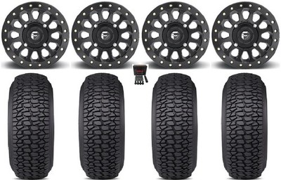Fuel Vector Beadlock 15'' Wheels Bk 35'' Regulator 2 Tires Can-Am Maverick X3