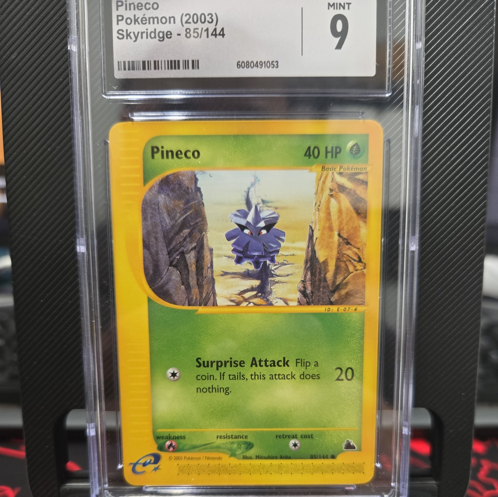 CGC 9 GEM MINT Pineco 85/144 Skyridge Pokemon Card 2003