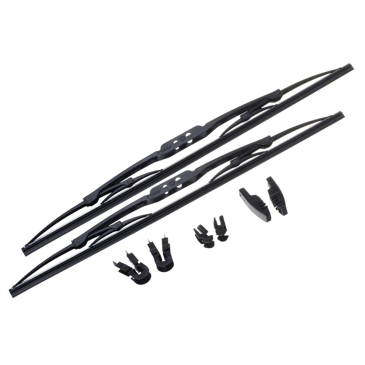 Youngtimer Oldtimer WischerbläTter 51Cm Quality 2 StüCk Inkl. 3 Adapter Paare-image