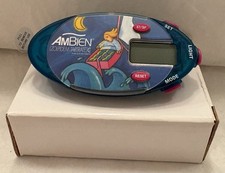 VTG 2004  AMBIEN CHRONO ALARM WATCH w/CLIP  DRUG REP LOGO PHARMA  NEW RARE