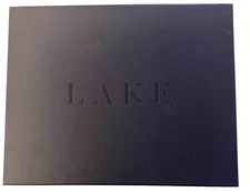 LAKE Pajama Box EMPTY Dark Blue Softest Coziest PJ's Magnetic Closue