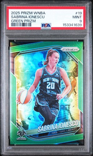 2025 Prizm WNBA Sabrina Ionescu Green Prizm