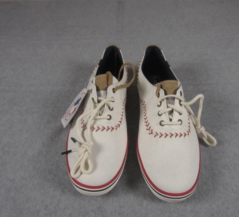 Tenis Texas Rangers Keds para mujer blancos campeón banderín con cordones MLB talla 6,5 Foto 4 de 4