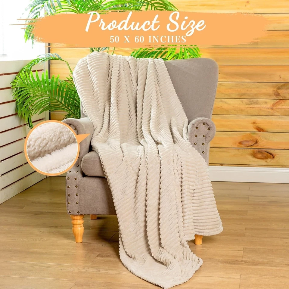 6-Pack Flannel Throw Blankets - Lightweight & Cozy - Image 4 of 4