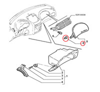 Drehgelenk BrüCke Instrument Alfa Romeo 147 - 156 - Gt Original 71713084