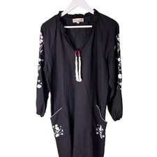 Anthropologie Ivanhoe Embroider Tunic Dress by Dolan Medium