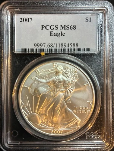 2007 $1 Silver Eagle - PCGS MS-68