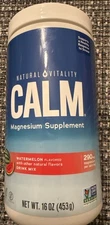 Natural Vitality Calm Magnesium Supplement Watermelon Flavored (16 oz .Exp 11/26