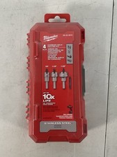 Milwaukee 49-22-8610 4Pc Carbide Hole Cutter Set NEW sealed Free Shipping