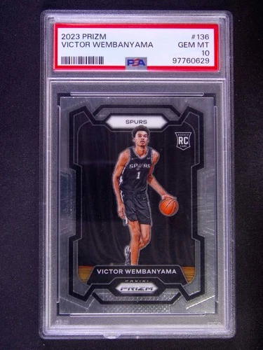 2023-24 Panini Prizm Victor Wembanyama #136 RC Rookie PSA 10