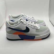 US Youth 6 Nike Air Force 1 LV8 2 GS AF1 Light Silver Midnight Navy FN4730-002