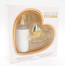 Steve Madden GOLDIE Gold Heart Perfume EDP 1oz  Fragrance Mist 4.2oz Gift Set
