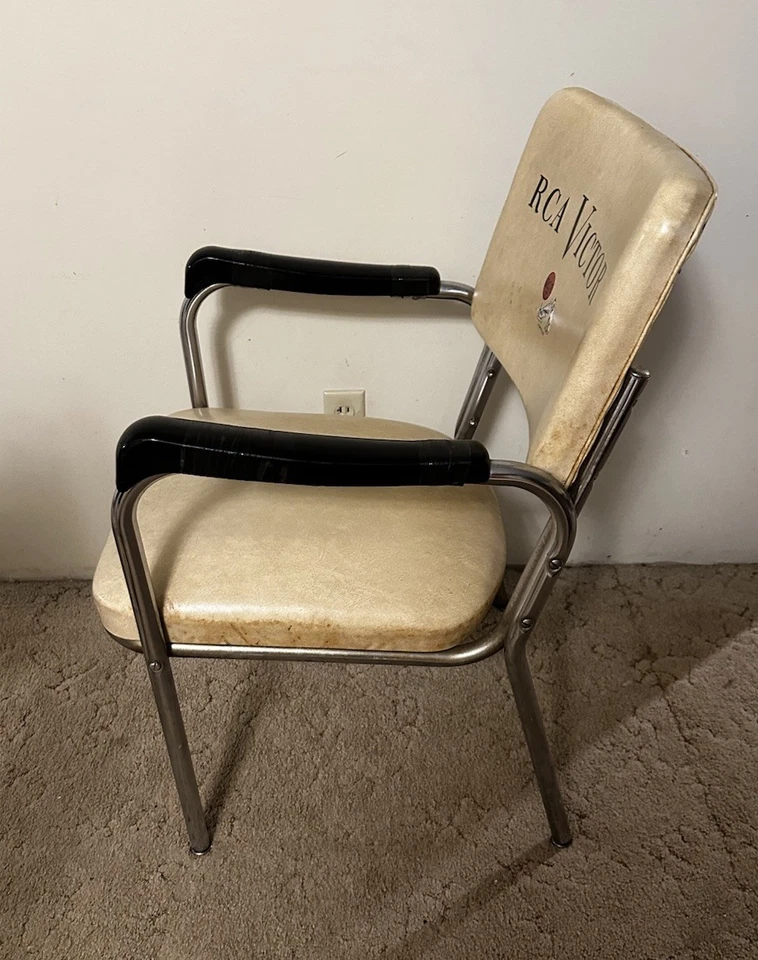 Letrero de tienda fonógrafo radio televisión TV Victor Chair vintage años 50 BONITO Foto 4 de 4