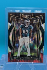 2024 Panini Select - Concourse Jalen Carter #65 Black & Red Shock Prizm