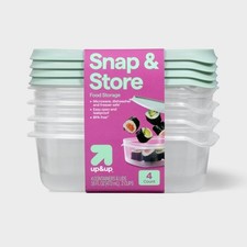 Snap Store Small Rectangle Food Storage Containers - 16 fl oz/4ct
