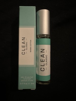 CLEAN CLASSIC Warm Cotton EDP Rollerball .17oz/5mL Womens Perfume - NEW in Box!