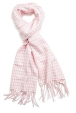 VERONZ Super Soft Classic Cashmere Feel Winter Scarf Pink Houndstooth
