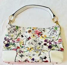 Dasein Floral Vegan Leather Tote Shoulder Purse ~ Beautiful
