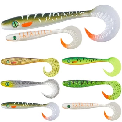 Balzer Shirasu Pike Collector Twister 12,5cm 16cm Hecht Zander Wels Gummifisch